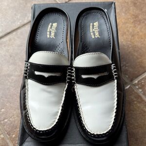 Weejuns Black and White Men's Loafers